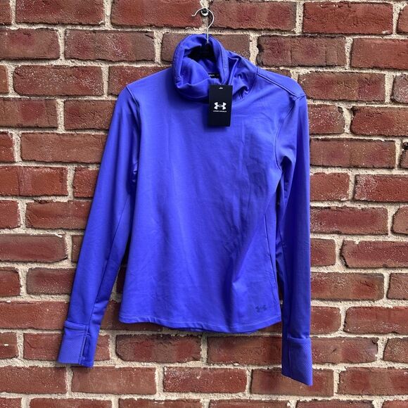 Under Armour $65 Women's Infrared Up the Pace Funnel Long-Sleeve Shirt Brilliant - Picture 2 of 10